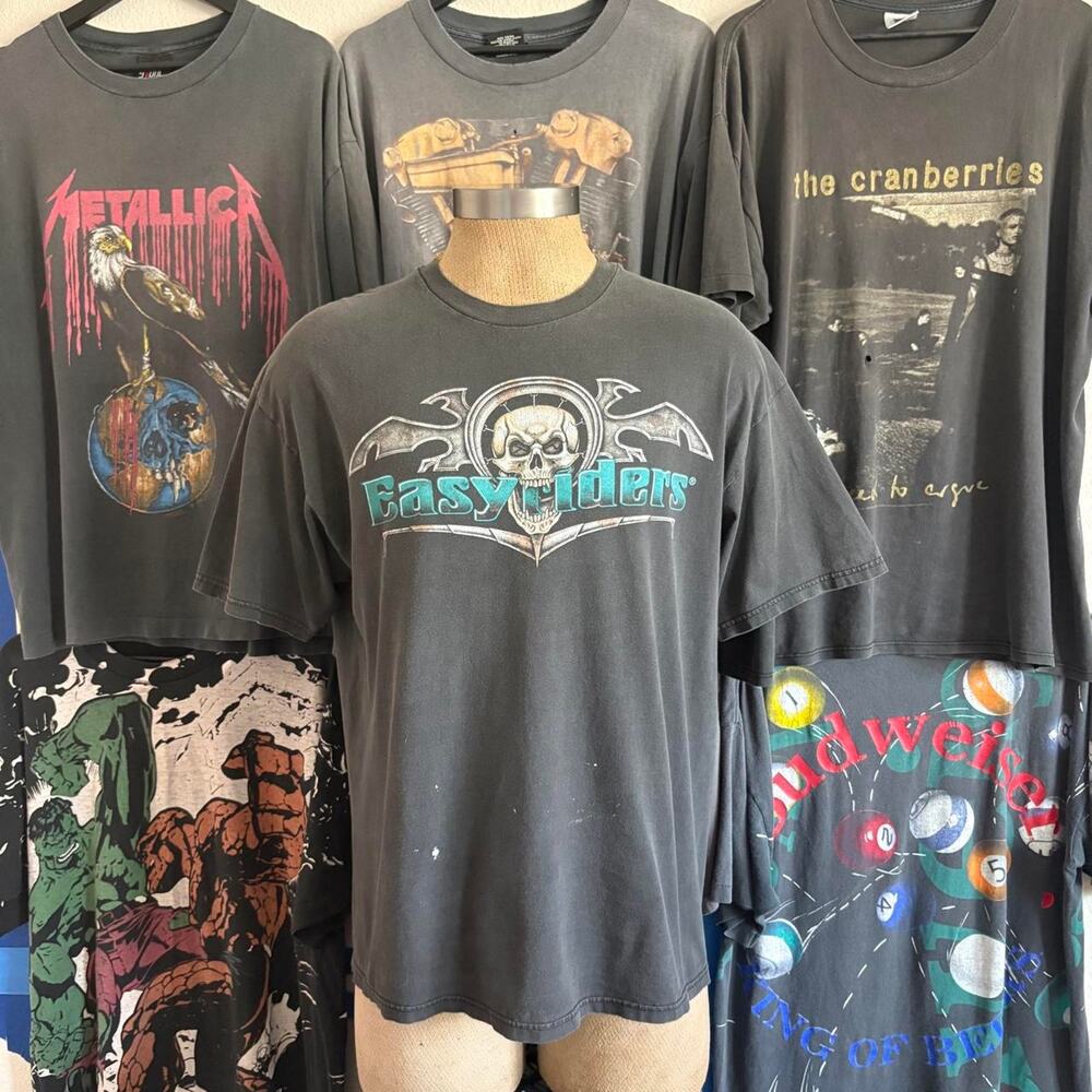 Vintage 1990s easyriders biker t shirt